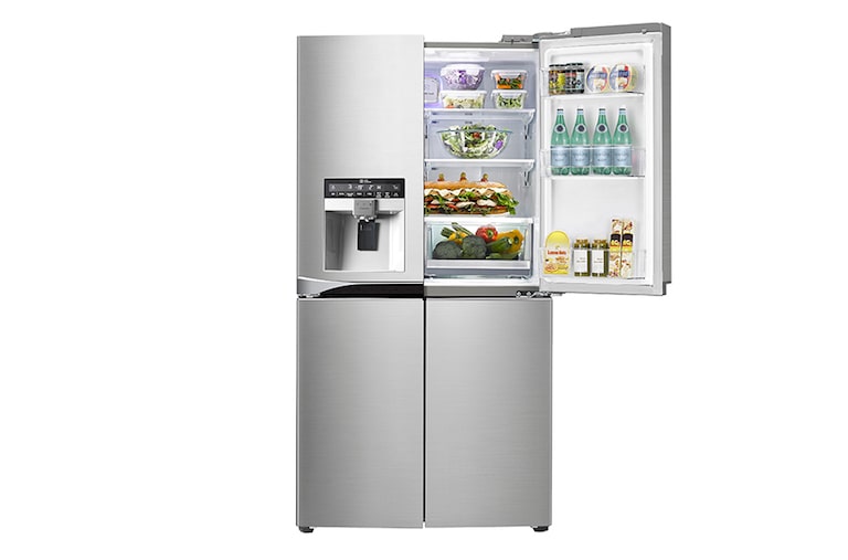 LG 712L French Door Fridge with Anti-fingerprint Brushed Finish, GF-5L712PL
